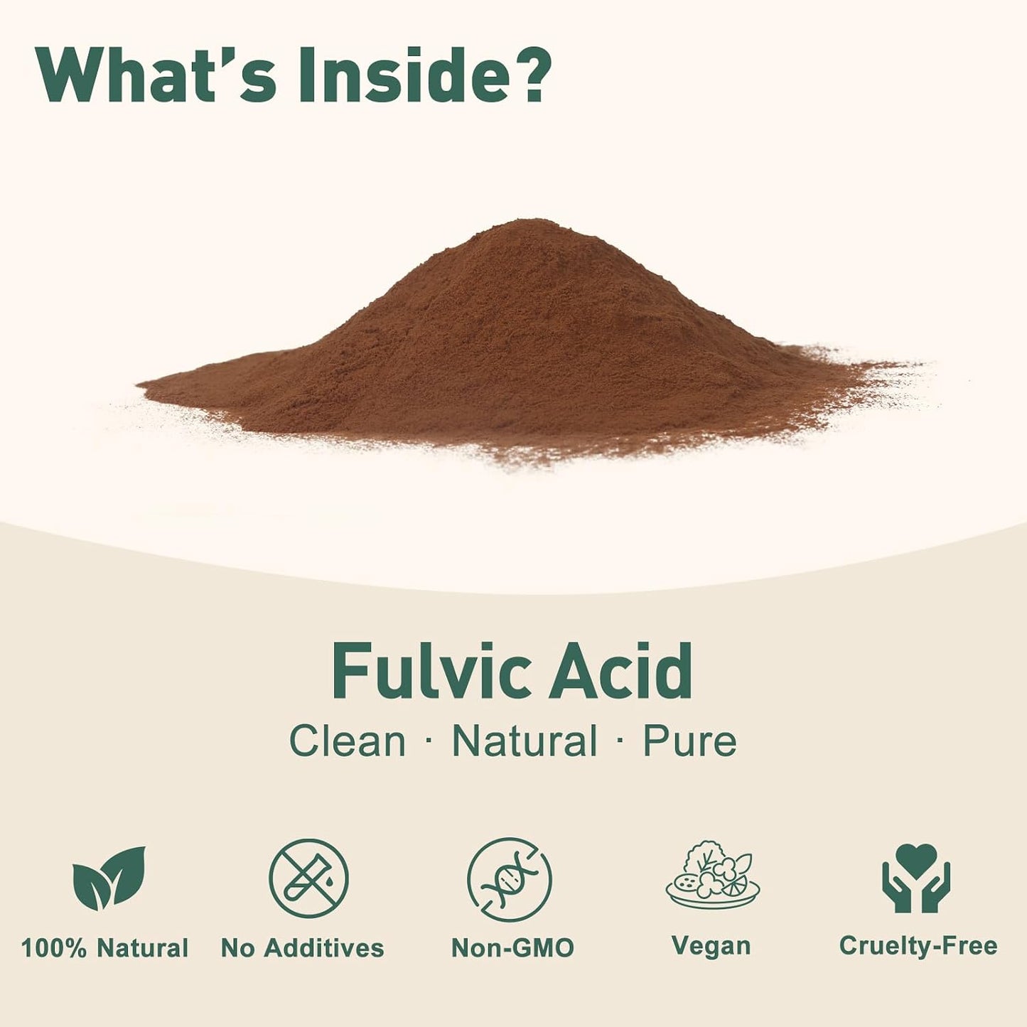 Fulvic Acid Detox Bath Powder, Natural Mineral Bath Soak for Foot & Body, Vegan Self-Care Spa Gift, No Additives, Gentle on Skin, Fast Dissolving, Includes 5g Scoop, Easy to Use, 4oz