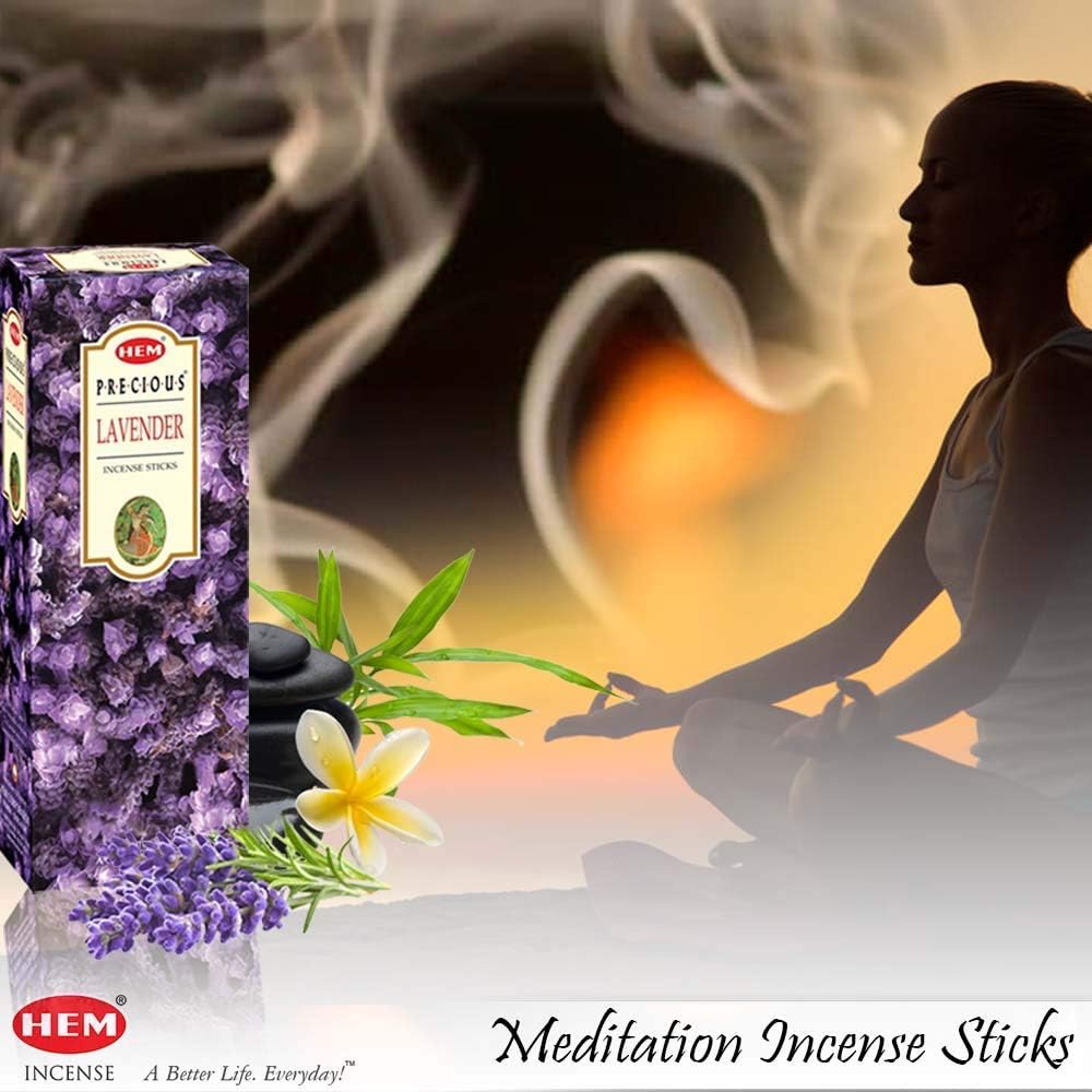 Hem Lavender Incense Sticks – Pack of 2 Boxes (240 Sticks Total) | Calming Floral Aroma for Relaxation, Meditation, Sleep & Home Fragrance | Long-Lasting Aromatherapy Incense