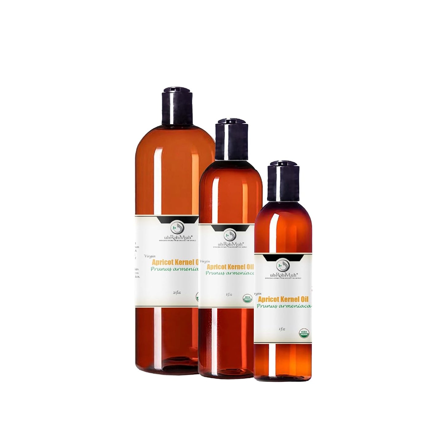Apricot Kernel Organic Carrier Oil - Cold Pressed Prunus Armeniaca Oil Lightweight Natural Moisturizing Oil for Face Body Hair Care Massage Aromatherapy DIY Soap and Cosmetic Use - 4 Fl Oz - Turkey