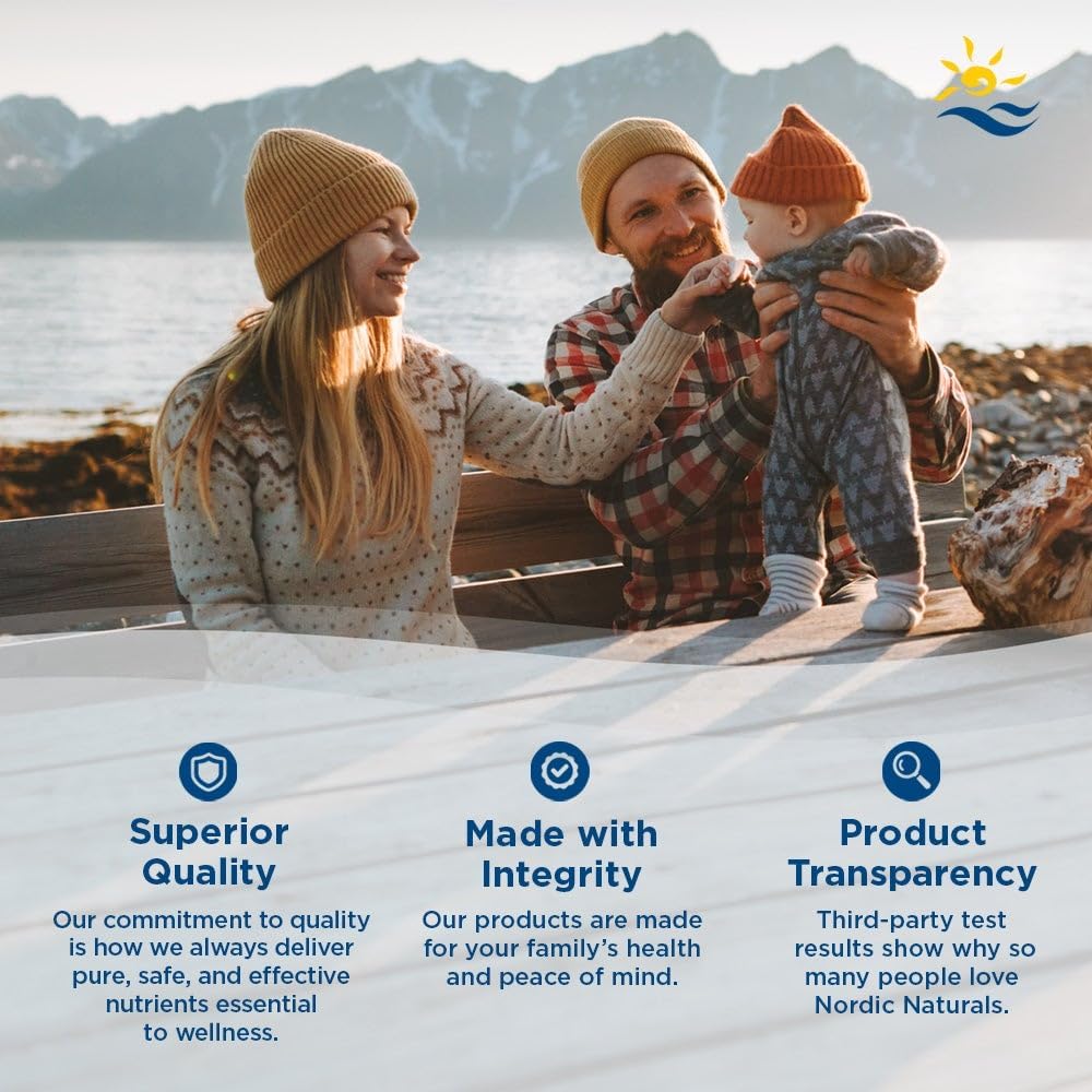 Nordic Naturals Omega-3, Lemon Flavor - 8 oz - 1560 mg Omega-3 - Fish Oil - EPA & DHA - Immune Support, Brain & Heart Health, Optimal Wellness - Non-GMO - 48 Servings