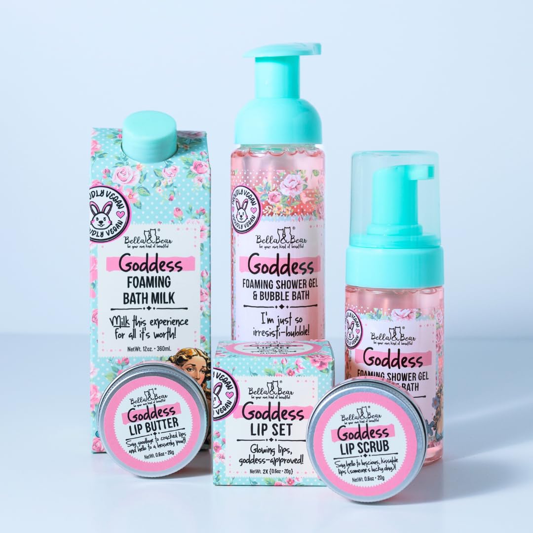 Bella & Bear Goddess Tropical Foaming Shower Gel & Bubble Bath Travel Size Mini - (3.4 oz)