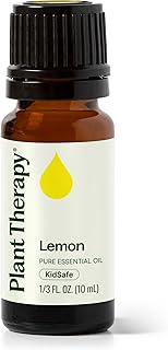 Plant Therapy Lemon Essential Oil for Diffusing, 10 mL (1/3 oz), 100% Pure and Undiluted, Natural Aromatherapy, Lemon Oil for Skin & Cleansing, Energizing & Uplifting