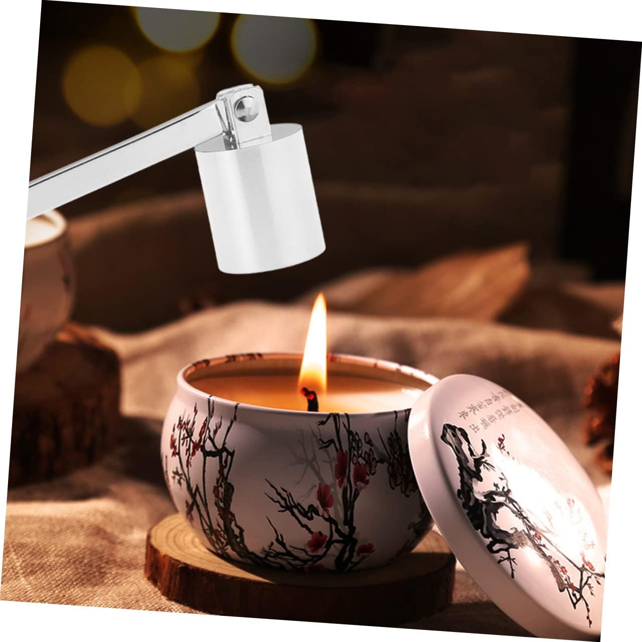 Levemolo Candle Accessory Set: Snuffer Wick Trimmer Dipper Flame Extinguisher Rustproof for Longevity