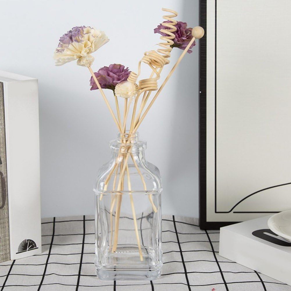 Diffuser Stick Set, 8 Pcs Rattan Flower Fragrance Diffuser Set, Fragrance Diffuser Replacement Rattan Sticks Home Decor