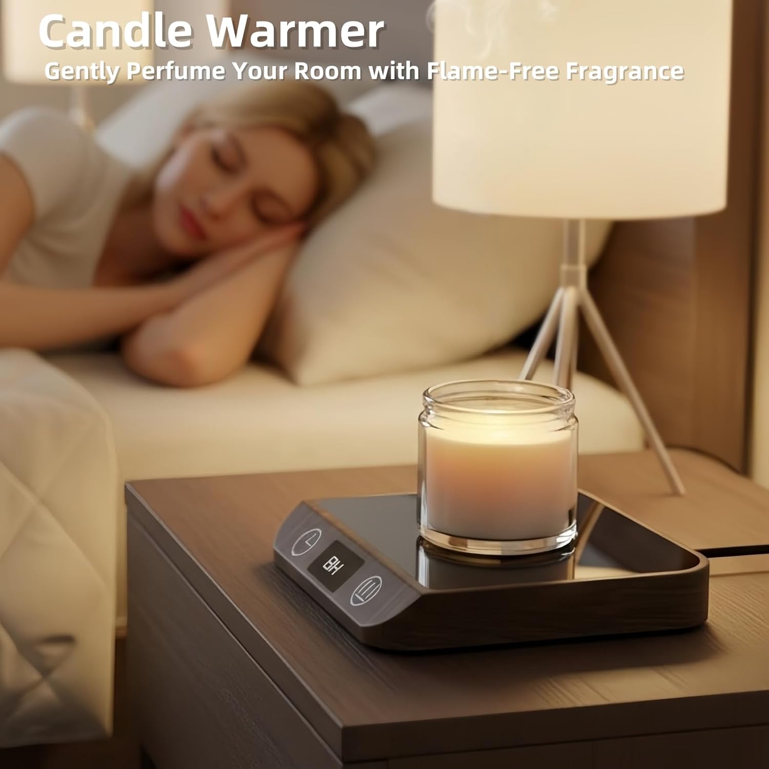 Coffee Mug Warmer & Candle Warmer 2-in-1, 6 Temps, 12-Hr Timer & Auto Shut-Off, 46W Electric Smart Cup Warmer for Desk, Coffee Gifts for Women Men & Home Office