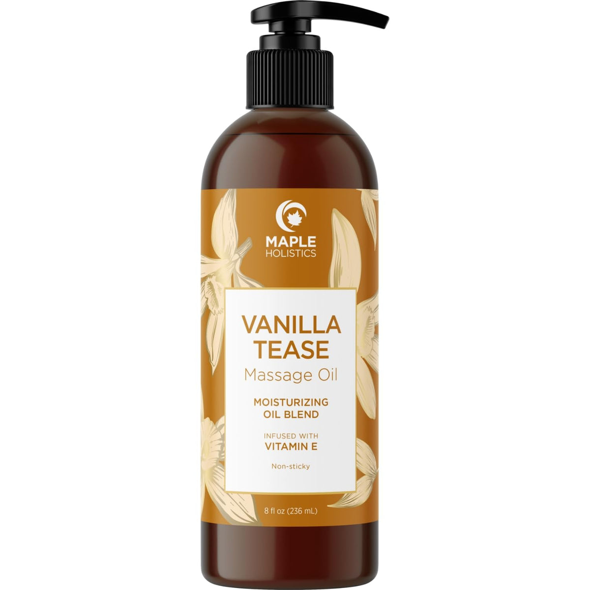 Vanilla Sensual Massage Oil for Couples - Irresistible Full Body Massage Oil for Date Night with Smooth Gliding Coconut and