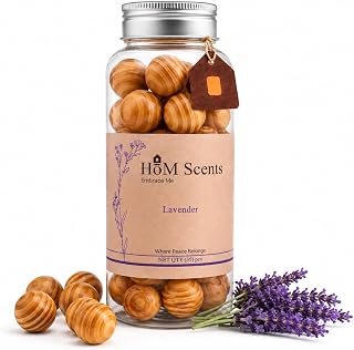 Lavender Cedar Balls - 35pcs, Long-Lasting Home Fragrance for Bedrooms, Bathrooms, Closets, Air Freshener, Odor Eliminator