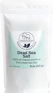 Natural Elephant Dead Sea Bath Salt | 8oz Travel Size | 100% Natural and Pure | Fine Grain | Ideal for Baths and Soaks
