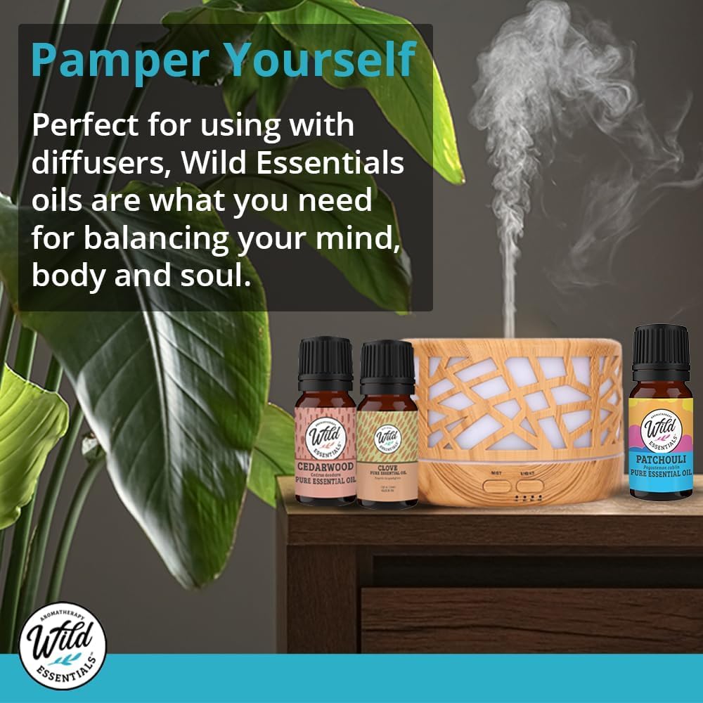 Wild Essentials Peppermint 100% Pure Essential Oil - 10ml, Therapeutic Grade, Made and Bottled in The USA