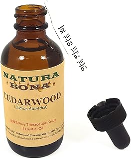 Pure Cedarwood Essential Oil 2 OZ / 60 ML in Amber Glass Graduated Dropper Bottle. Premium Therapeutic Grade Texas Cedarwood Oil. Use in Diffuser, Aromatherapy.