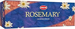Hem Rosemary Scented Sticks for Cleansing & Meditation Incense Sticks - Pack of 6 (20 Sticks Each) - Promotes Tranquility,Serenity and Elevate Your Senses.