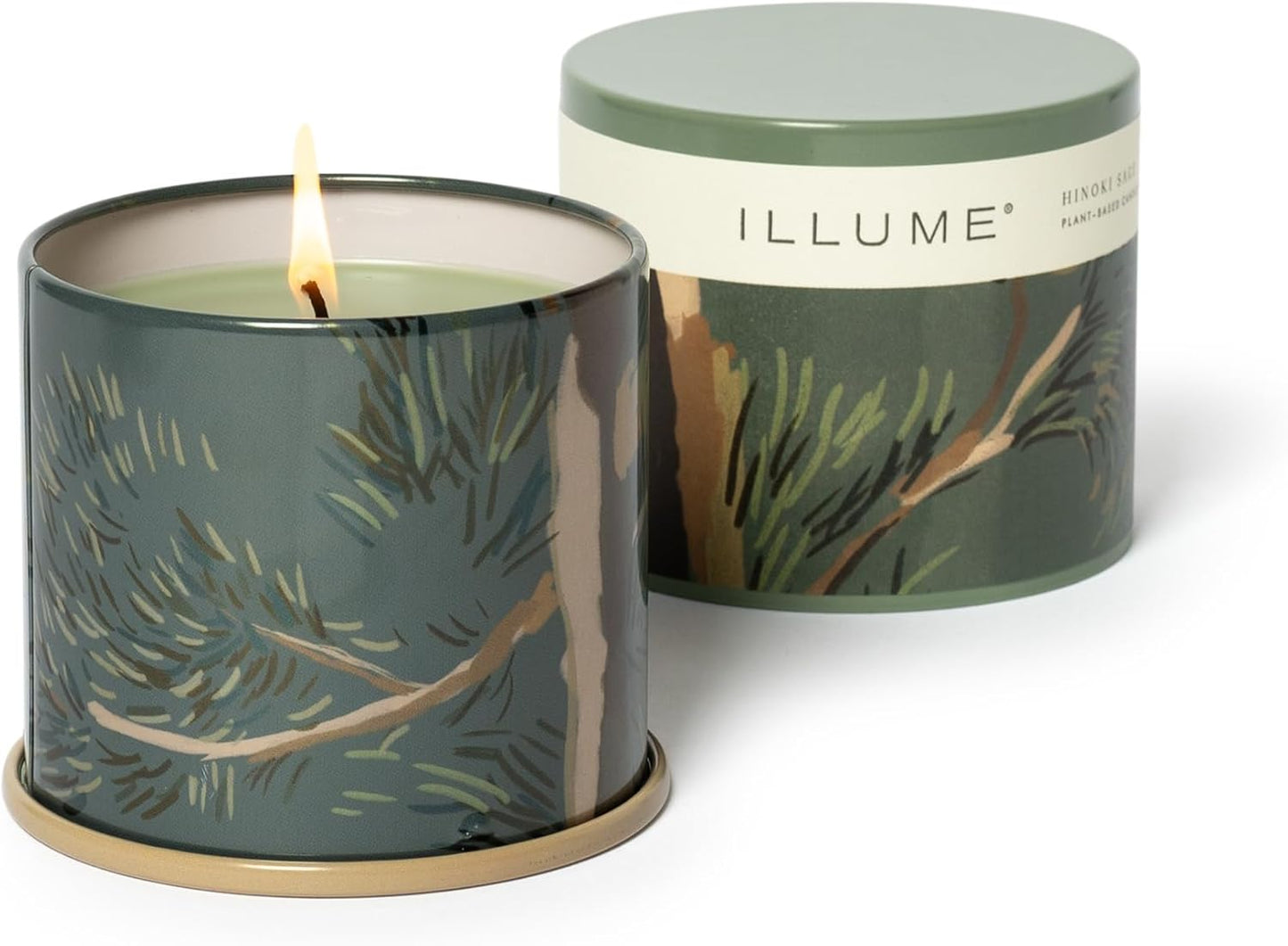 Illume, Candle Hinoki Sage Vanity Tin 11.8 Ounce