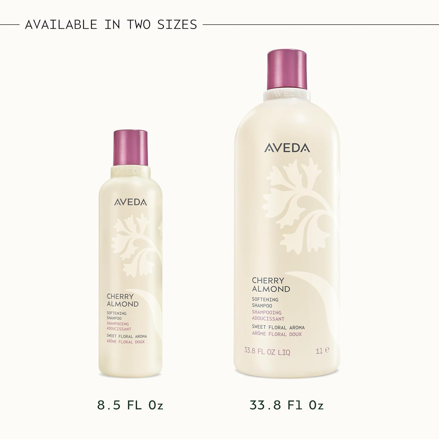 Aveda Cherry Almond Softening Shampoo | Adds Softness and Shine | for Normal to Dry Hair | 97% Naturally Derived* | Silicone Free | Iconic Cherry Almond Aroma of Tonka, Orange, Ylang Ylang