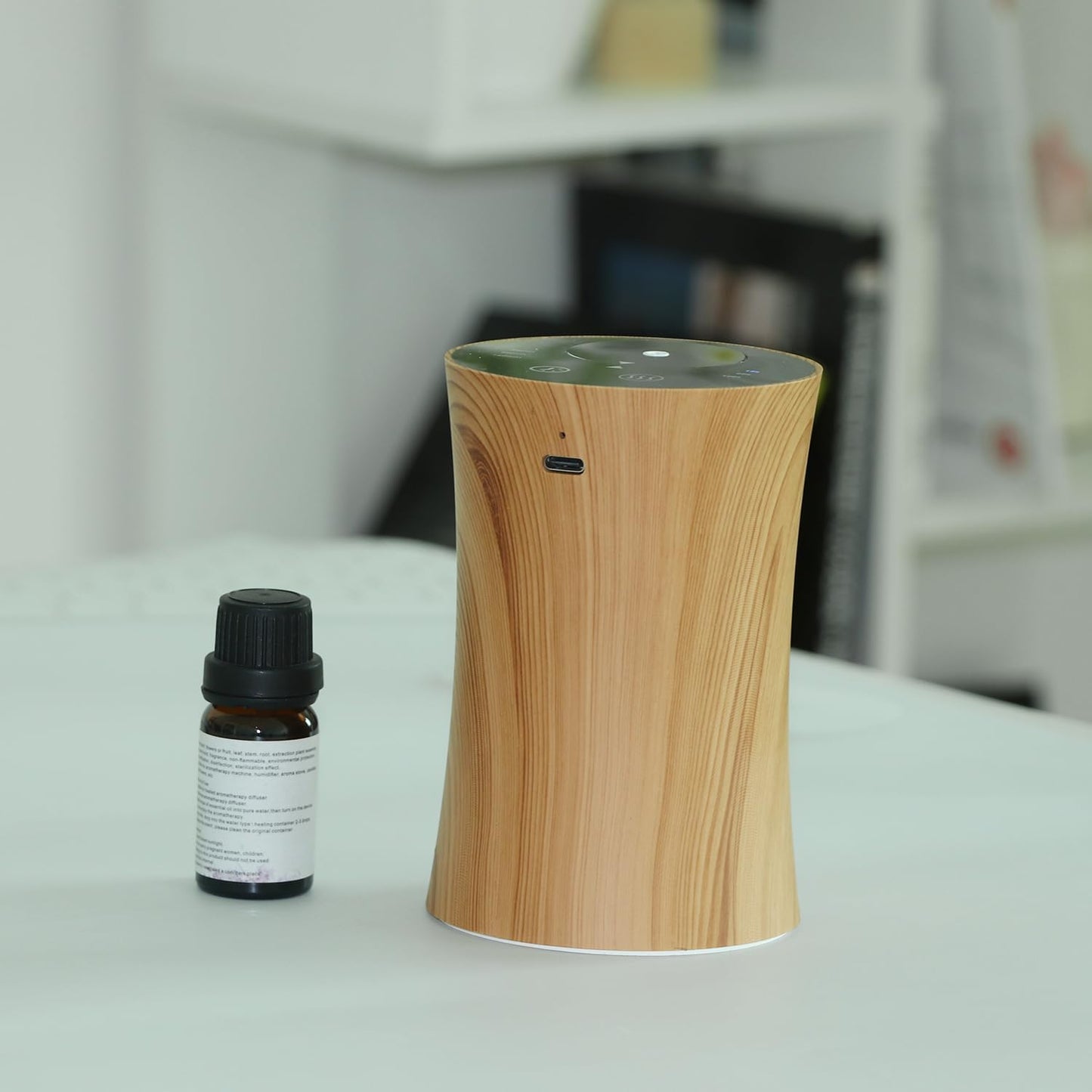 Essential Oil waterless Diffuser, Touch Sensitive, Automatic Fragrance Machine, Driven Atomizer, mini Fragrance air Machine, timed Silent, Suitable for Homes, Rooms, Cars, Offices