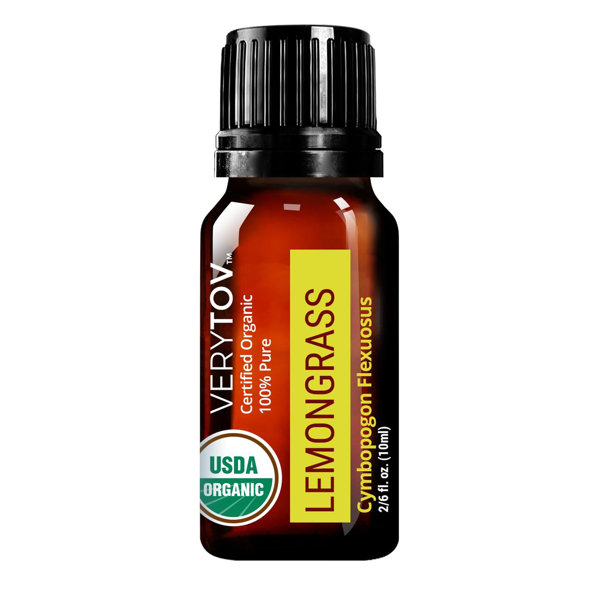 Premium USDA Organic Lemongrass Essential Oil - 100% Pure Natural Undiluted
