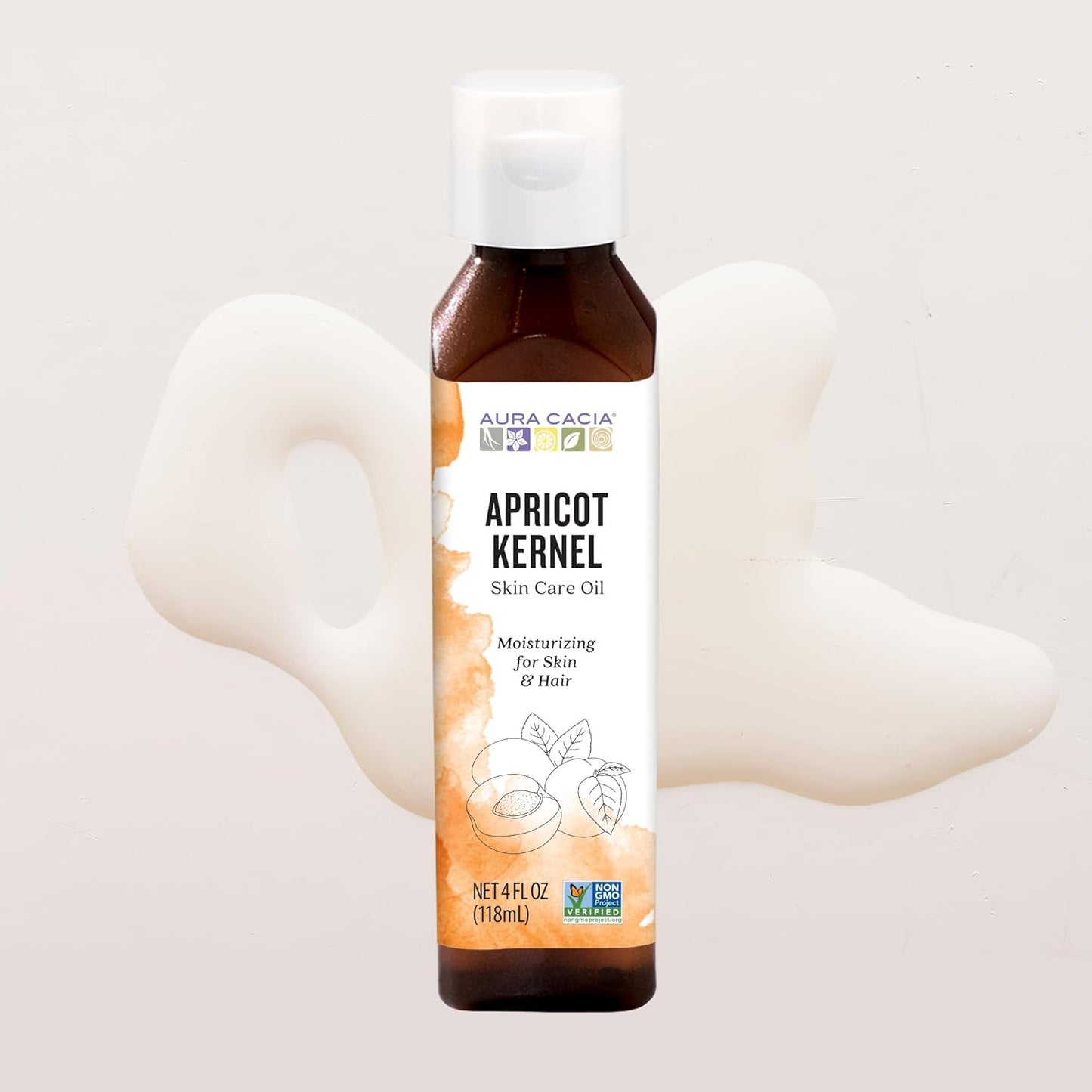 Aura Cacia Apricot Kernel Skin Care Oil, 4 FZ