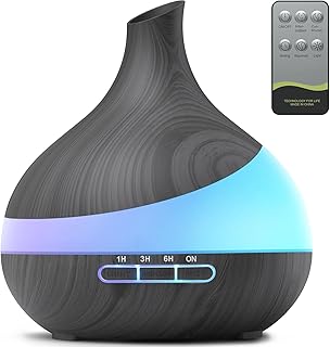 Essential Oil Diffuser for Women, 𝟓𝟎𝟎𝐦𝐥 Aromatherapy Diffuser:𝟏𝟒-𝐂𝐨𝐥𝐨𝐫 LED, Dual Mist 30/60ml/h, Remote Control, Auto Shut-Off, Hotel Spa Bedroom