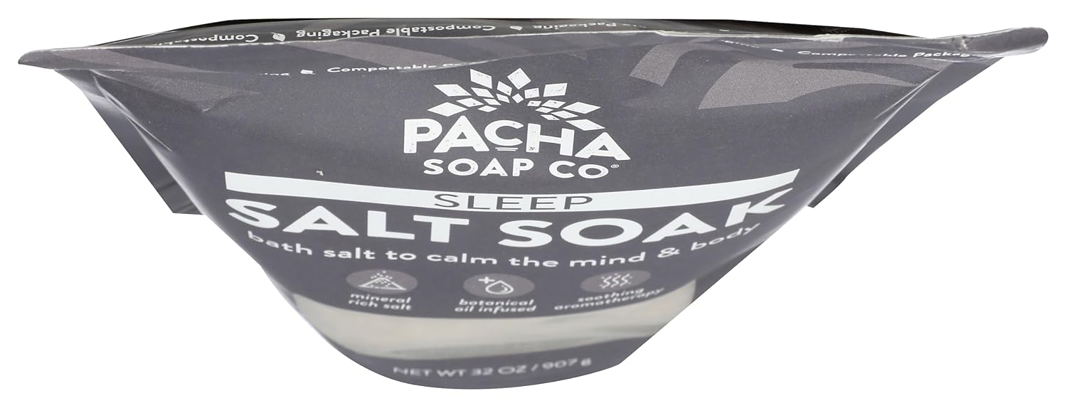 Pacha Soap Sleep Salt Soak, 32 OZ