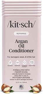 Kitsch Repairing Argan Oil Liquid Conditioner for Women & Men – Argan Oil for Hair, For Shine, Smoothness & Damage Recovery, Hair Repair – Clean, Color-Safe Hair Care - Made in USA, 12.3 oz