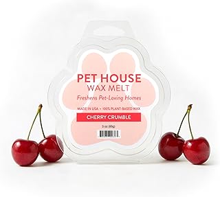 Pet House Cherry Crumble Wax Melts - Long-Lasting Scented Wax Melts Plant Based, Pet Friendly Pack of 2