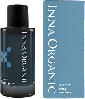Inna Organic Blue Tansy Restful Sleep Spray, patented ingredent Regenite, Soothing and relaxing pillow spray.