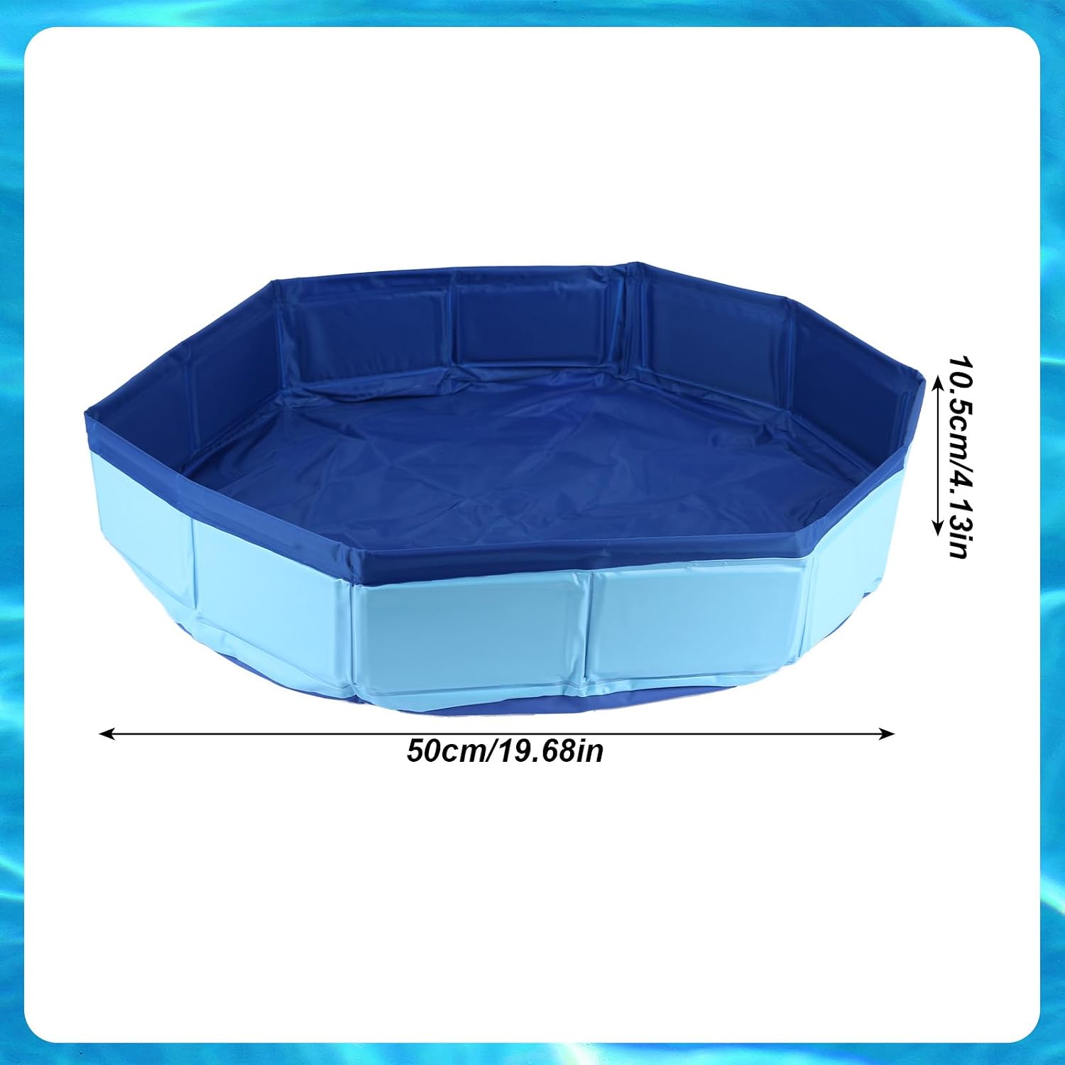 Pool Foot Bath - Inflatable-Free and Foldable, Collapsible Foot Bath Tray Basin for Pool Entry Ladder Portable Clean Feet Wash Basin for Beach Ground Swimming Tiny Pools Hot Tub Spas (Blue)