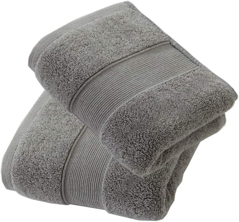 JININQ 700GSM 2Piece Hand Towels -100% Cotton for Bathroom,Kitchen,Beauty,Spa,Gym,Household face Towel,Highly Absorbent Towels(13.7 x 29.5 Inches) (Grey)