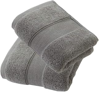 JININQ 700GSM 2Piece Hand Towels -100% Cotton for Bathroom,Kitchen,Beauty,Spa,Gym,Household face Towel,Highly Absorbent Towels(13.7 x 29.5 Inches) (Grey)