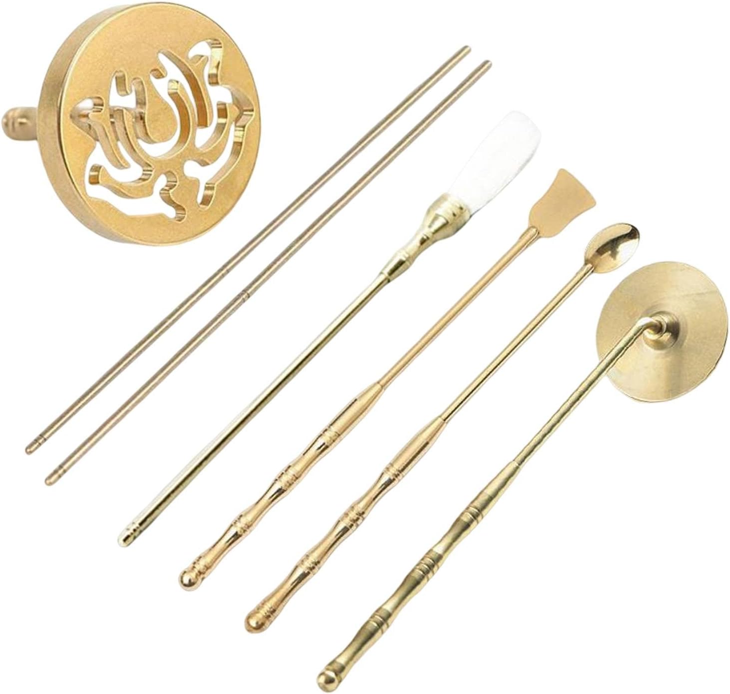 Baoblaze Incense Making Portable Incense Modeling Tool Incense Brush Incense Spoon Incense Tools Set for Home Fragrance Accessories Gift Party