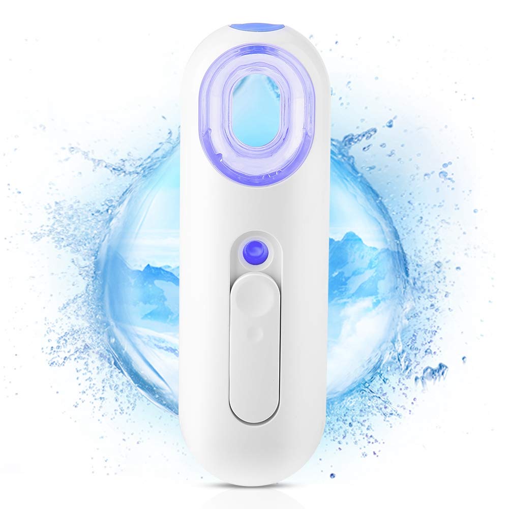 Nano Facial Mister, 25Ml Mist Sprayer, Portable Nano Atomization Machine Handy Mist Spray Facial Steamer Nebulizer Face Moisturizing for Hydrating Face Dry