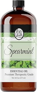 Oil of Youth Spearmint Essential Oil 16oz – Pure Spearmint Essential Oil for Skin Therapy, Enhance Mood, Aromatherapy Diffuser
