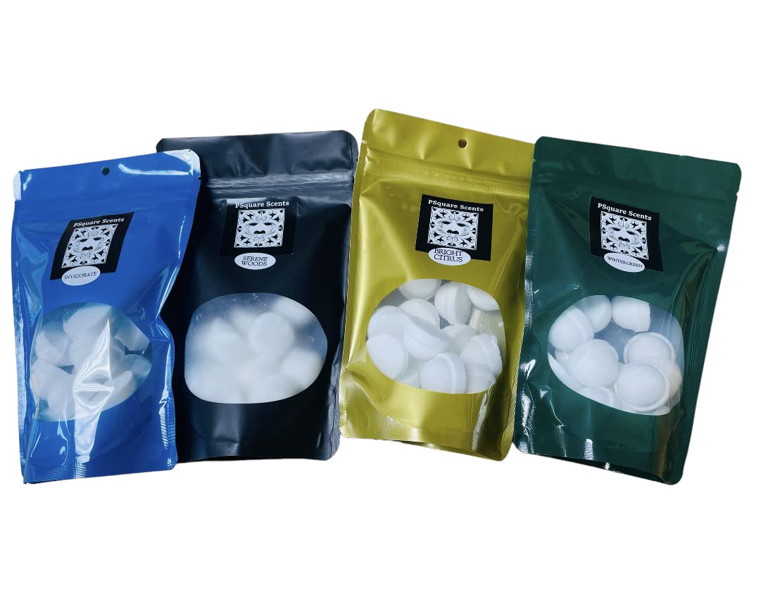 Shower Steamers - Spa Time - Spa Rocks - Essential Oil Bombs with Menthol (WINTERGREEN)
