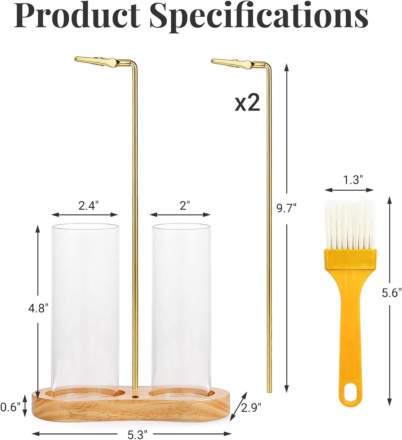 Glass Incense Holder, 2 in 1 Hanging Incense Burner Holder with Ash Catcher & Storage | Cute Boho Decor for Meditation, Yoga, Spa | Stick Incense Holder, Censer, Incense Tray Alternative (Natural)