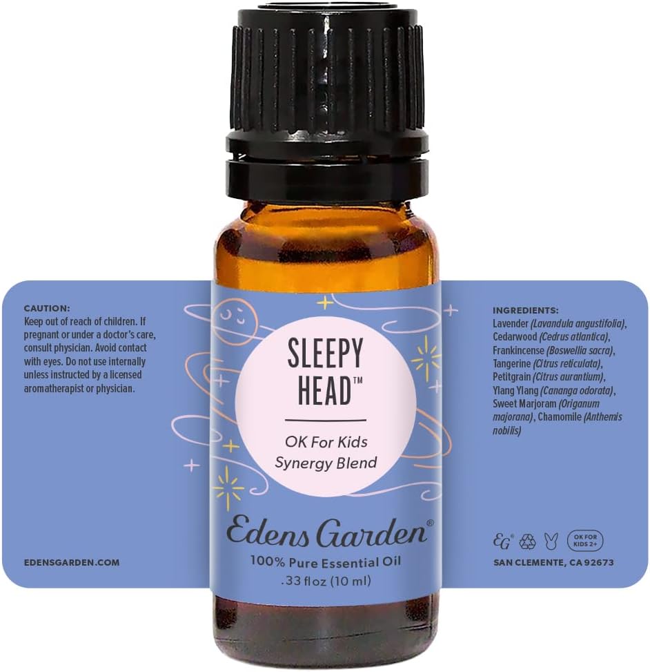 Edens Garden Sleepy Head Essential Oil Blend- 100% Pure Premium Grade, Undiluted, Natural, Therapeutic, Aromatherapy, The Best for Diffusing, Candle, Humidifiers, Kid Safe 10 ml (.33 fl oz)