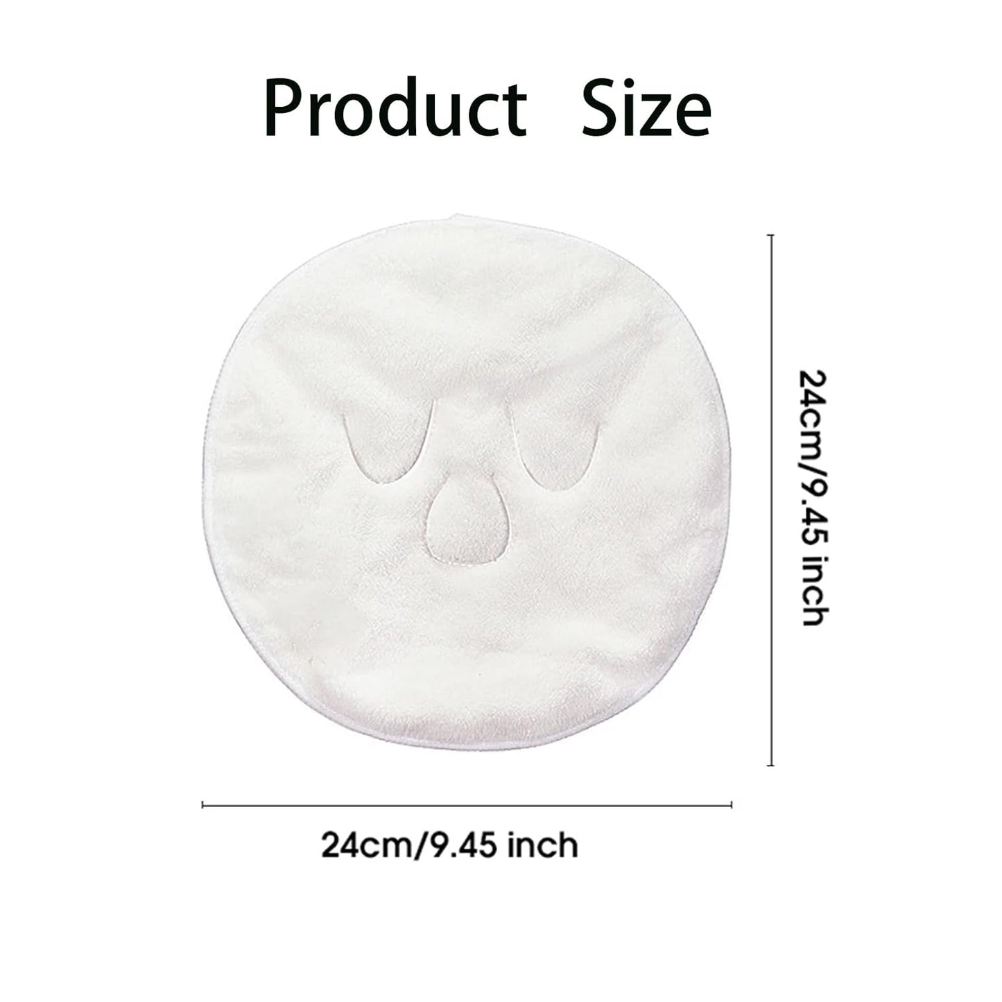 mdgfge 3 Pcs 3 Holes Towel Mask Reusable Face Towel Mask Facial Steamer Cold Hot Compress Moisturizing Beauty Skin Care Spa Towels for Women Girls Hot Cold Skin Care Daily Use