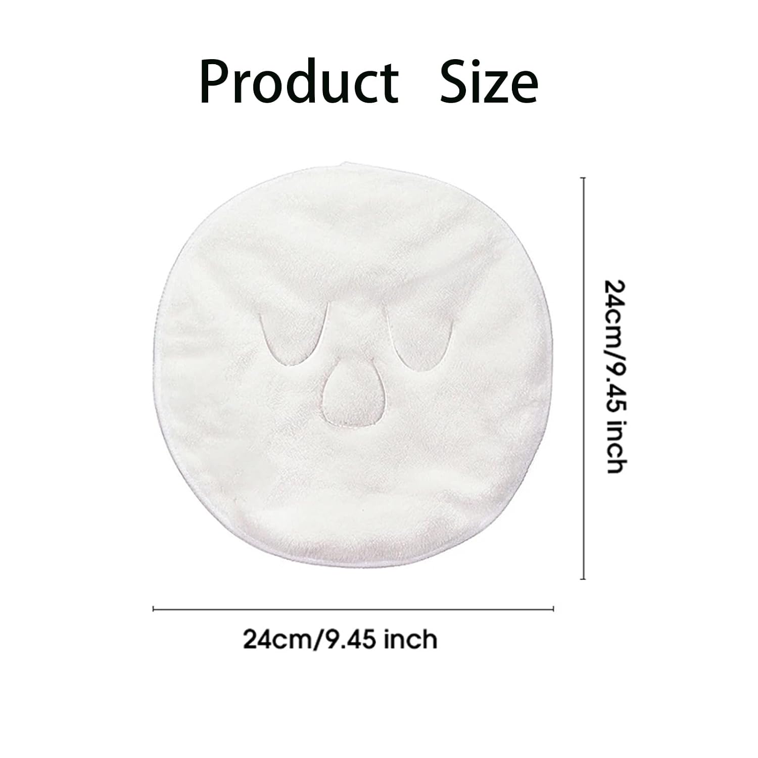 mdgfge 3 Pcs 3 Holes Towel Mask Reusable Face Towel Mask Facial Steamer Cold Hot Compress Moisturizing Beauty Skin Care Spa Towels for Women Girls Hot Cold Skin Care Daily Use