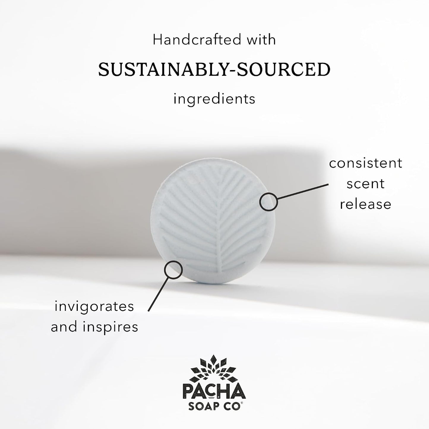 Pacha Soap Co. Shower Steamers - Sleep, Lavender & Chamomile Scented, Essential Oil Aromatherapy Shower Steamers, Clean Ingredients, Paraben and Dye-Free, Handcrafted in The USA, 3-Pack, 6 oz Each