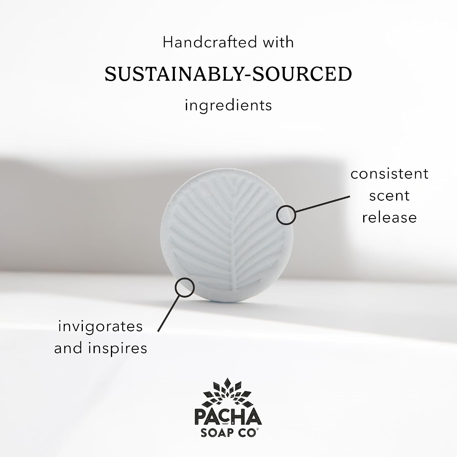 Pacha Soap Co. Shower Steamers – Breathe, Eucalyptus & Peppermint Scent, Essential Oil Aromatherapy Tablets for Relaxation & Self-Care, Handcrafted in the USA with Clean Ingredients, 3-Pack, 6 oz Each