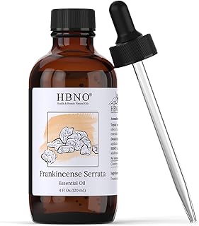 HBNO California Bottled Frankincense Essential Oil (Serrata) 4 fl oz (120ml) - Natural & Premium Grade Frankincense Oil Essential Oil,