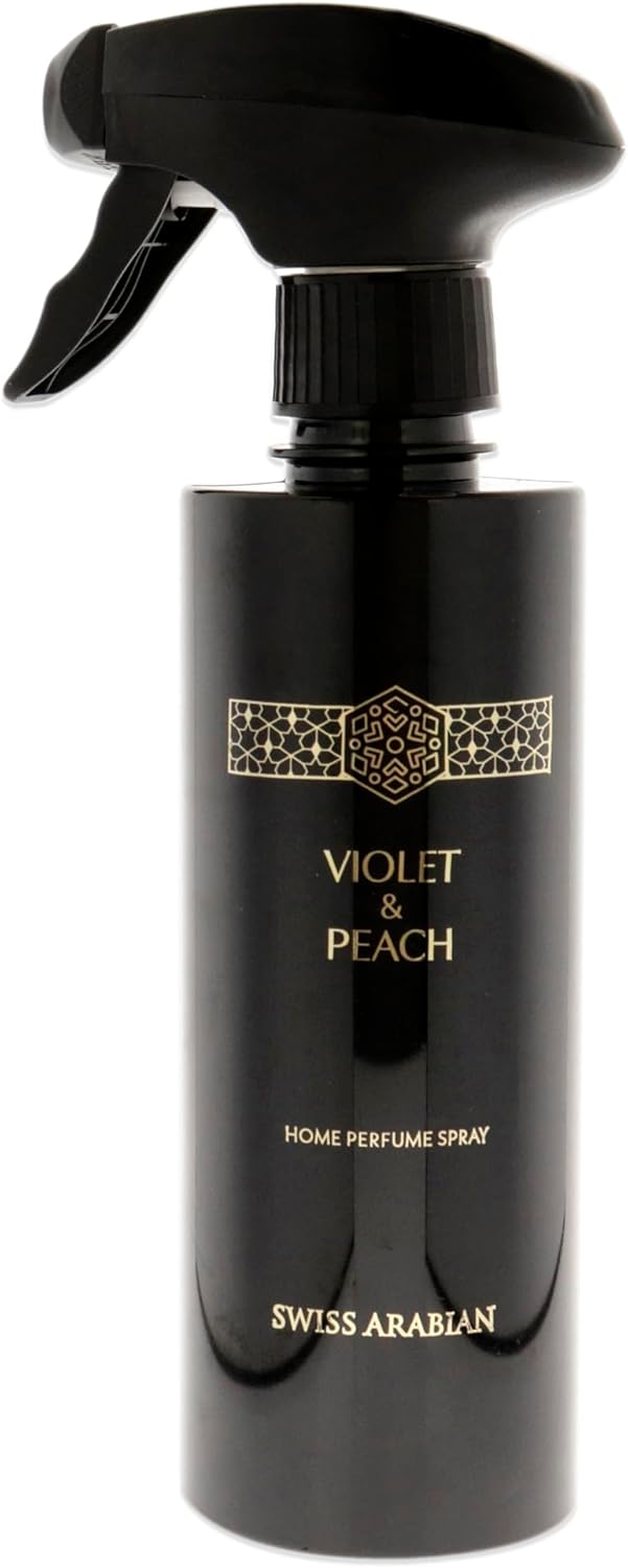 Swiss Arabian Violet and Peach Air Freshener - Luxury Products From Dubai - Lasting Home Fragrance Room Spray - Your Home's Signature Aroma - 10.14 oz