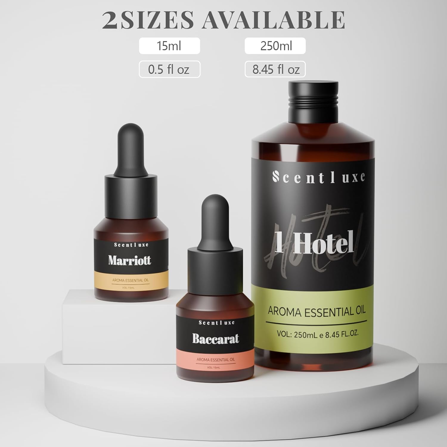 Essential Oils & Hotel Diffuser Oil Inspired Marriott Hotel - Bitter Orange, Jasmine & Lily of the Valley Blend for Home Fragrance Aromatherapy Oil Premium 15mL Glass Bottle