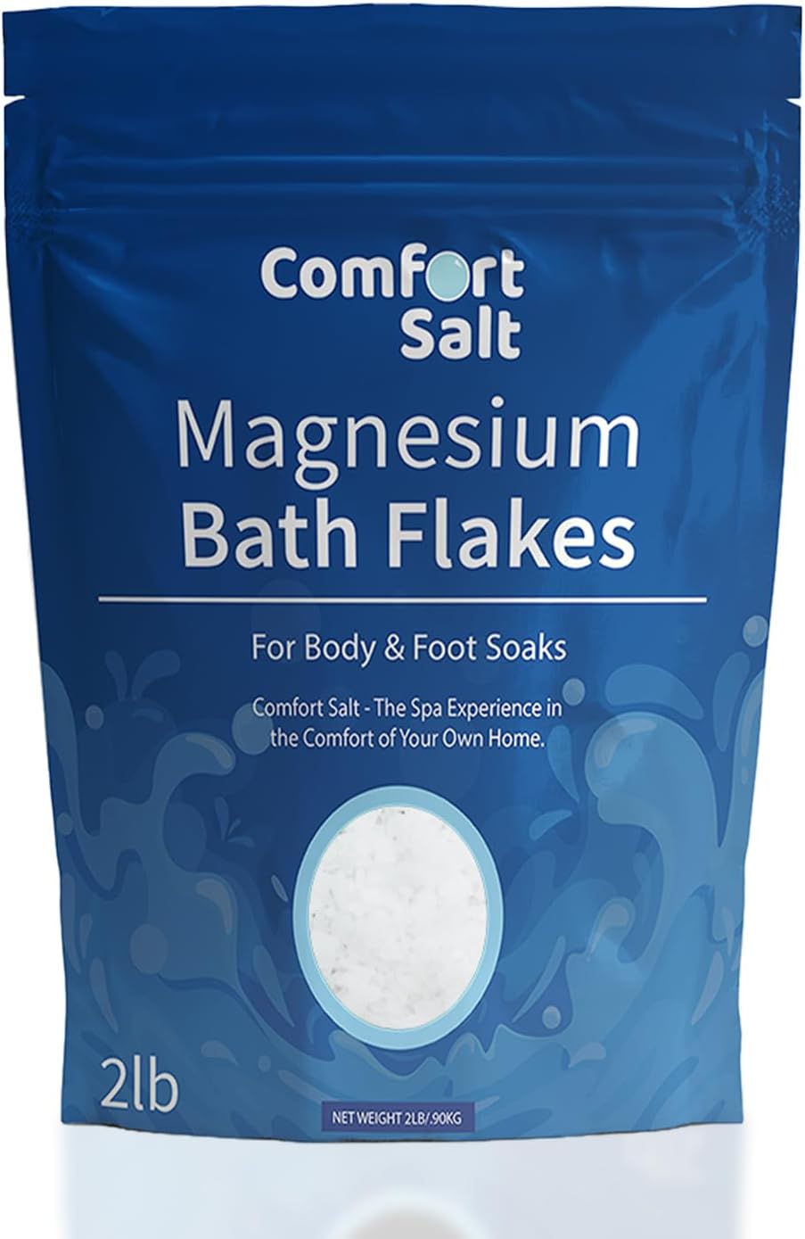 | Magnesium Bath Flakes | Soak for Relaxation, Recovery, & Wellness | 2 Pound Bag