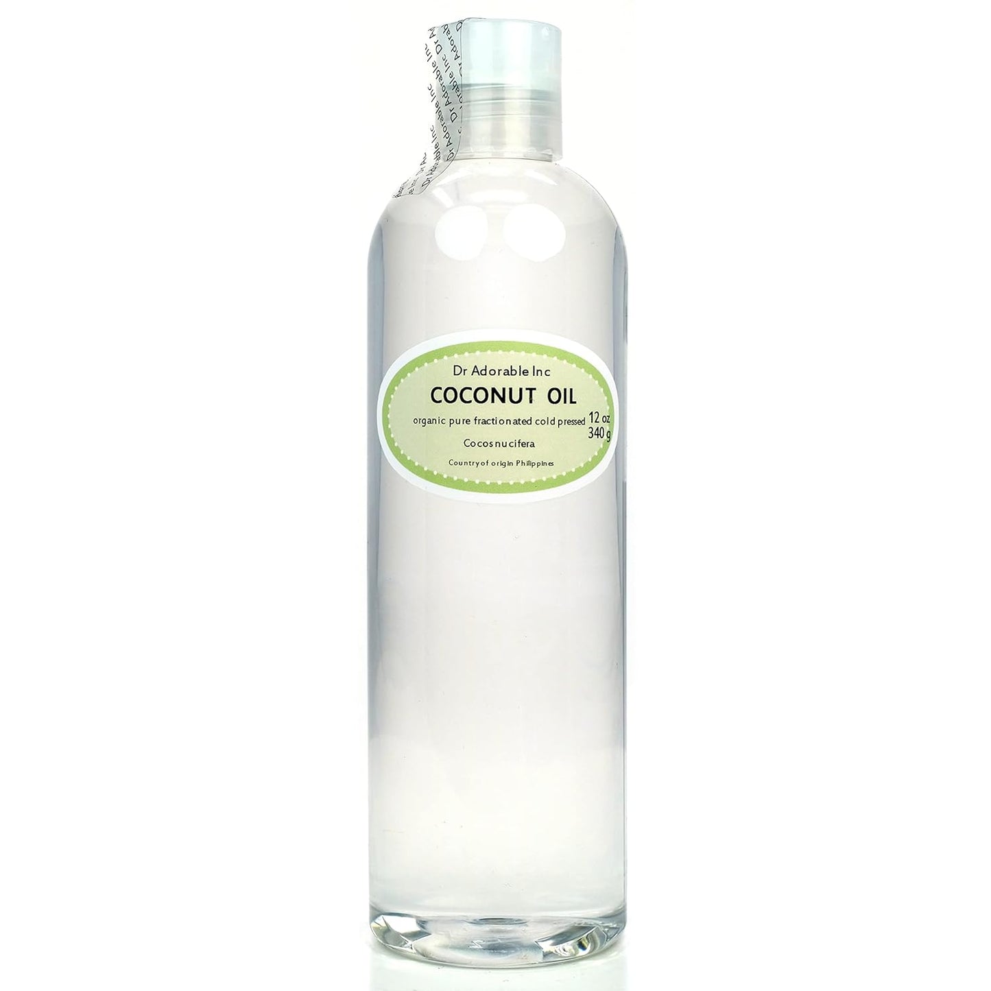 Dr Adorable - 12 oz - Fractionated Coconut Oil - 100% Pure Natural Organic