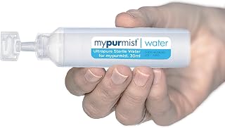 Mypurmist Ultrapure Sterile Water Refills for Steam Inhalers and Facial Steamers, Double Distilled, Sealed Refills, Box of 20 x 30 ml (600ml)