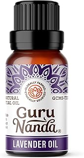 GuruNanda Lavender Essential Oil - 100% Pure, Natural and Undiluted Oil for Massage & DIY Recipes- Premium Diffuser Oil for Aromatherapy (Pack of 1-0.5 Fl Oz)