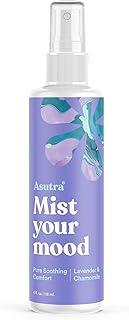 Asutra Lavender & Chamomile Multi-Use Natural Aromatherapy Room Spray, Calming Linen & Pillow Mist, Fabric Spray for Sleep & Bed, 4 fl oz