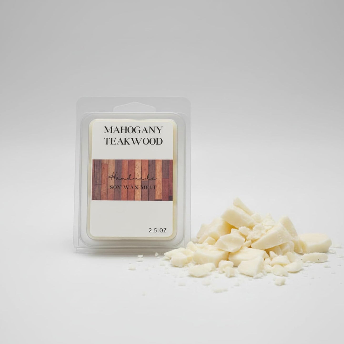 Mahogany - Teak - Woodsy Soy Wax Melt/Scented Melt- Maximum Scented Wax Cubes/Melts- 1 Pack -2.5 Ounces- 6 Cubes