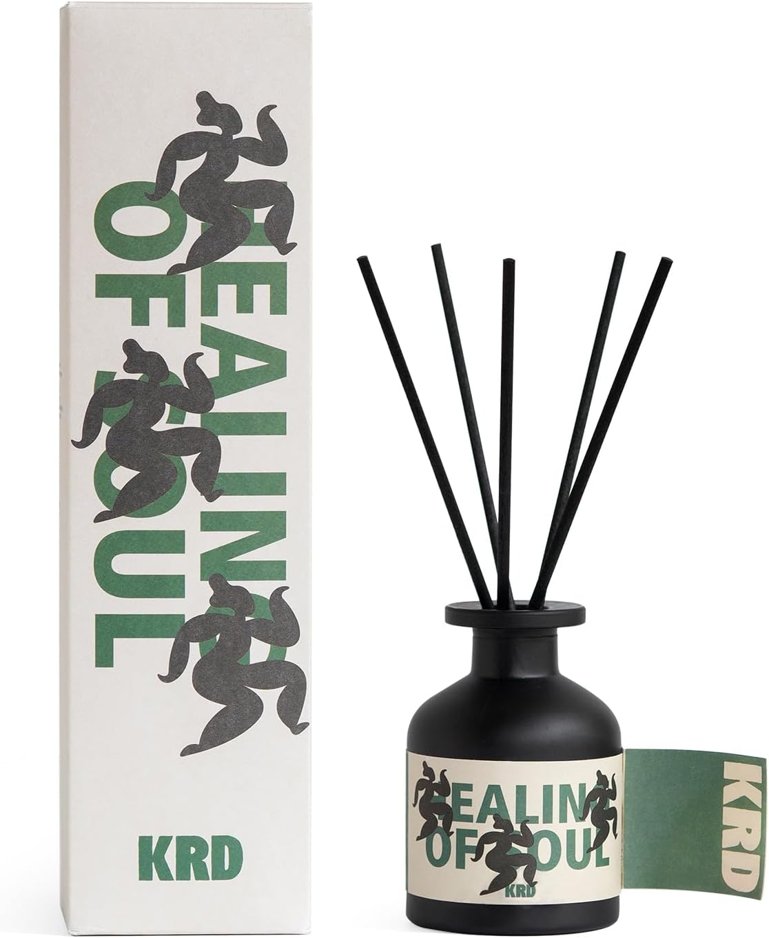 KRD Sweet Reed Diffuser Set, 3.38 fl oz Strong Scented Oil Diffuser for Bedroom, Odor Eliminator with Reeds Romantic Gift