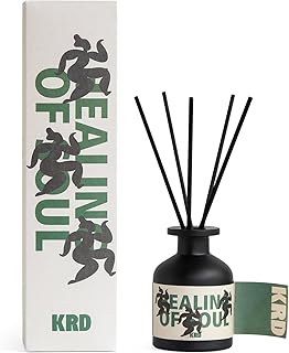 KRD Sweet Reed Diffuser Set, 3.38 fl oz Strong Scented Oil Diffuser for Bedroom, Odor Eliminator with Reeds Romantic Gift