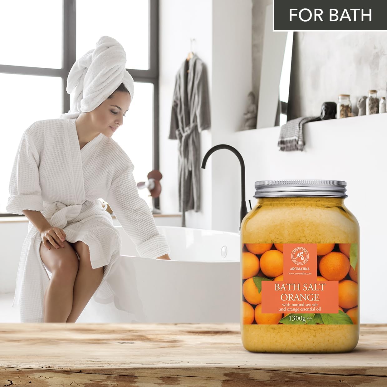 Bath Salt Orange 46 Oz (1300g) - Bathing - Body Care - Wellness - Spa - Bath